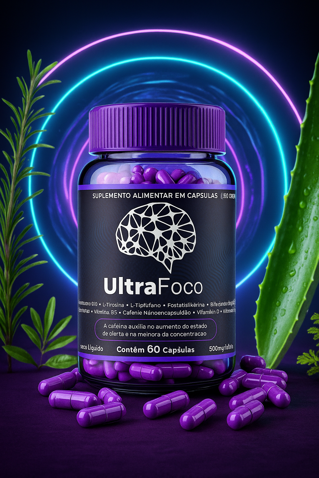 UltraFoco - Nootrópico para TDAH com ingredientes naturais